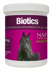 NAF Biotics, vysoce kvalitní probiotika a prebiotika s vitamíny pro obnovu přirozené funkce střev 800g