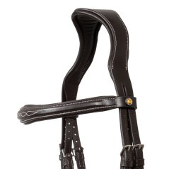 Equestro uzdečka soft stitched leather- COB