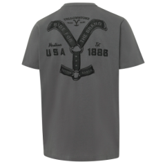 Unisex T-shirt Stars & Stripes YELLOWSTONE Ride for the Brand grey