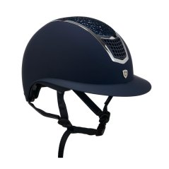 Jazdecká prilba Equestro Rhinestones and wide visor - EN 1384-2023