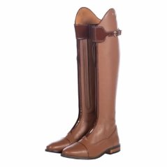 Kožené jezdecké boty HKM Liano standart/široké
