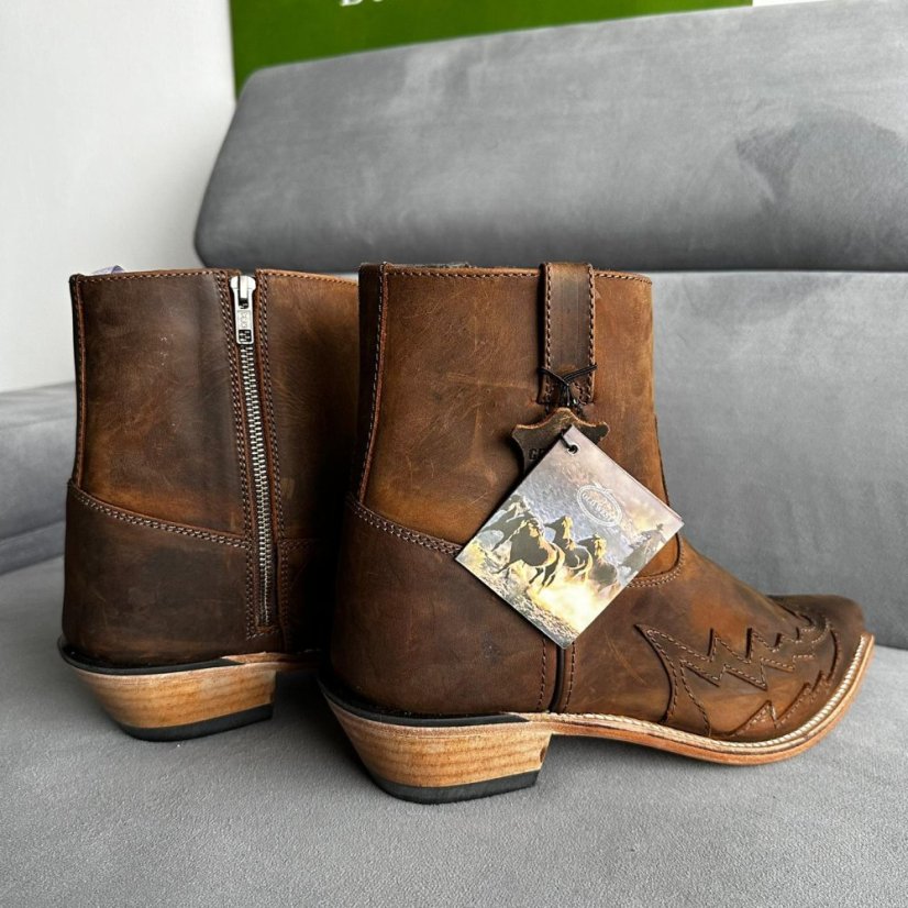 Nízké pánské westernové boty OLD WEST MF1516 - AKCE