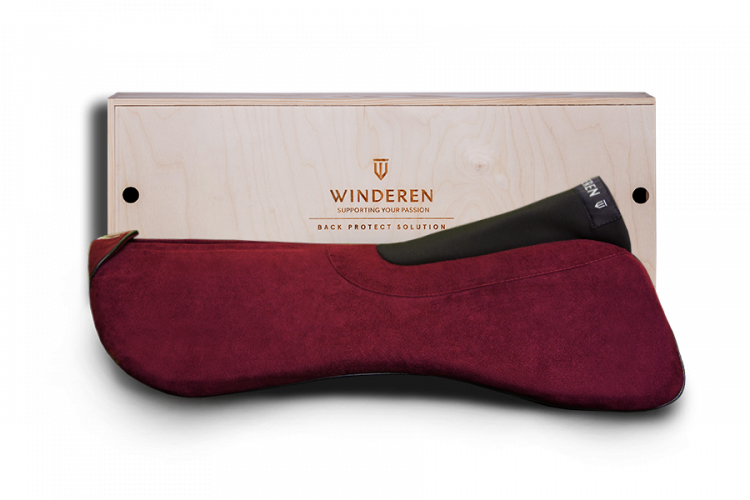 Podložka pod sedlo PONY Winderen Comfort 18mm - Barva: Vínová
