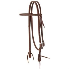 Working Tack Straight Browband Stainless Steel Single Buckle