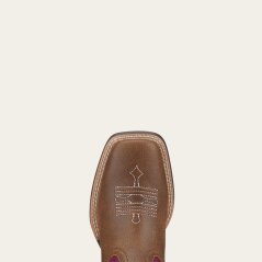 Ariat Tombstone Kids Western Boots Plum