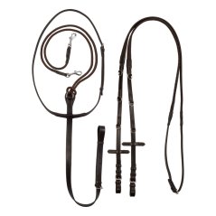 Reins with leather martingale EQUESTRO