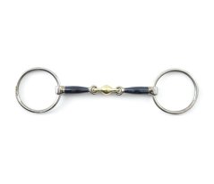 Udidlo stihlo 2x lomené s mosazným středem Premier Equine Blue Sweet Iron