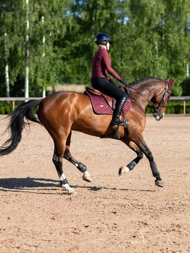 Podsedlová dečka Equestrian Stockholm New Maroon Jump