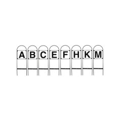Drezurní písmena A,B,C,EF,H,K,M
