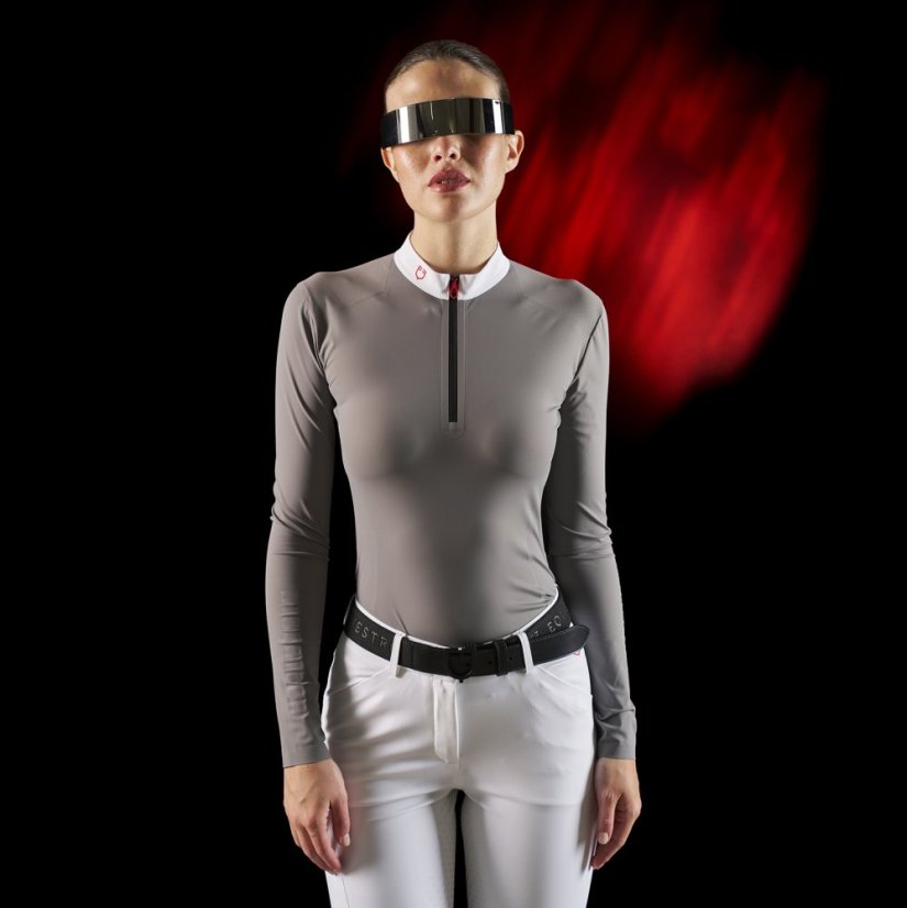 Equestro Ridertechnology women's zipped polo shirt