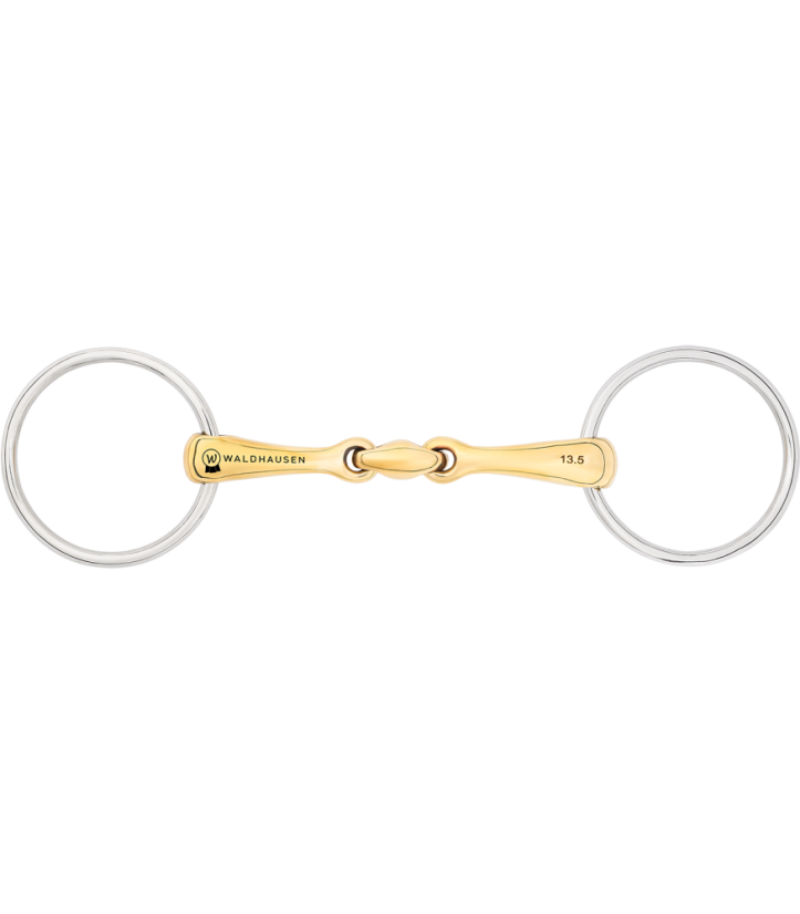 Stihlové udidlo 2x lomené Waldhausen Cyprium, 14 mm