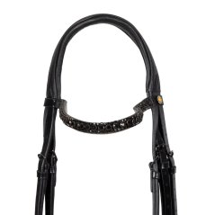 Leather bridle with Glittery noseband EQUESTRO