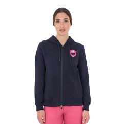 Equestro Damen-Sweatshirt Sponge Logo zipper