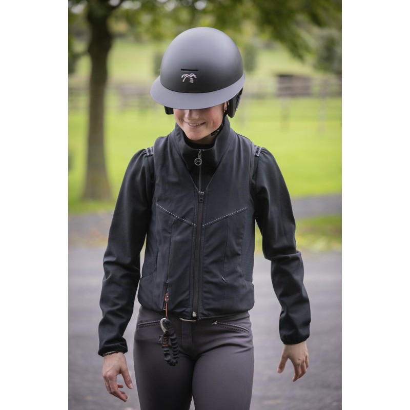 Jezdecká helma PENELOPE Long visor + výplň 58 a 59 M