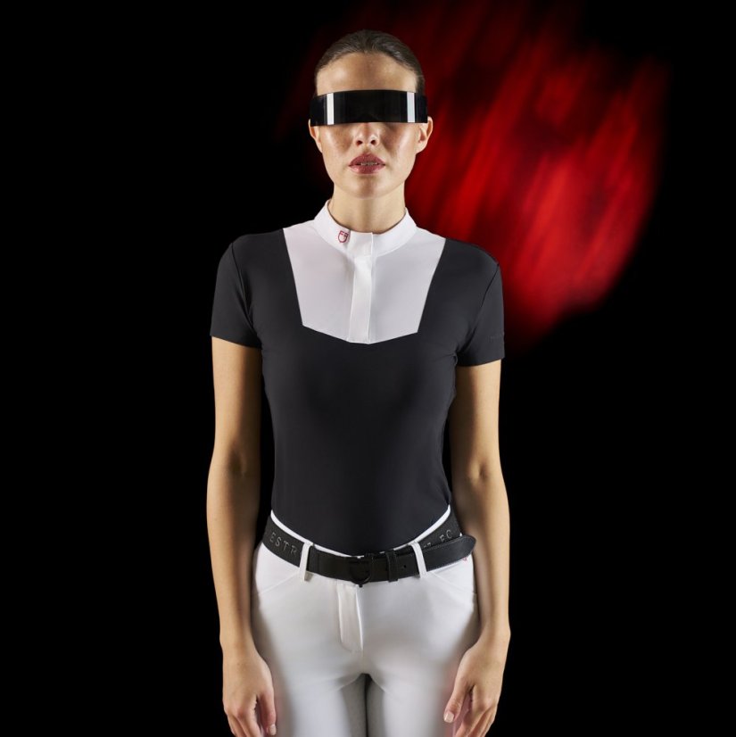Equestro Ridertechnology Damen-Poloshirt mit Knöpfen