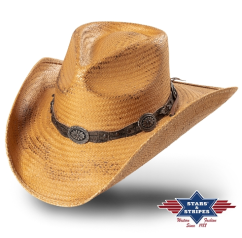 Westernový klobouk Red Rock slaměný