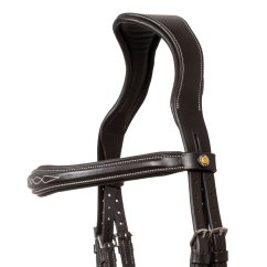 Equestro uzdečka soft stitched leather- COB