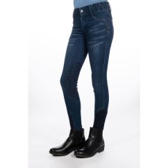 Dětské rajtky HKM Aymee Denim kneegrip