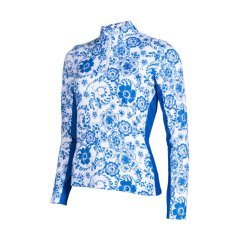 Women's functional t-shirt HKM Blue Flower