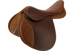 ERIC THOMAS FITTER JUMPING SADDLE, GRAINED LEATHER
