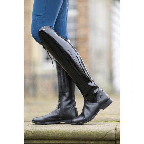 Leather high riding boots HKM Lynette long/standard