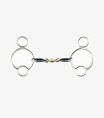 Udidlo sněhulák 2x lomené Premier Equine Blue Sweet Iron