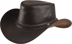 Westernový klobouk RANDOL'S Style kožený hnědý