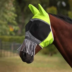 Shires FlyGuard Pro Hi-Viz Fine Mesh Mask + 70% UV