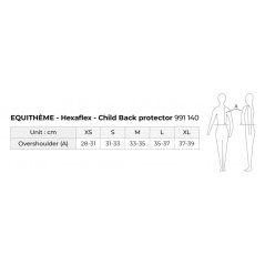 Kinder-Rückenprotektor EQUITHÈME Hexaflex