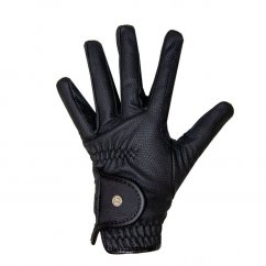Jezdecké rukavice HKM - Grip - Style fleece podšívka
