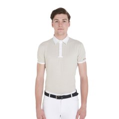 Equestro Herren-Slim-Fit-Polo-Shirt für Turniere classic