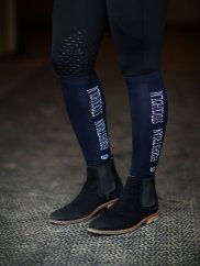 Equestrian Stockholm Bamboo Midnight Blue knee socks