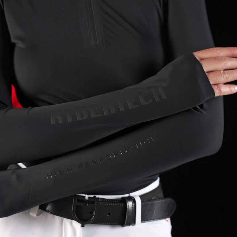 Equestro Ridertechnology women's zipped polo shirt