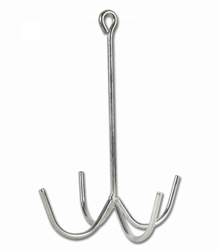 Bridle hook, 4-arm, metal