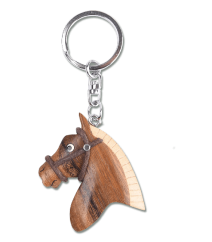 Dřevěný přívěsek na klíče Waldhausen - hlava koně