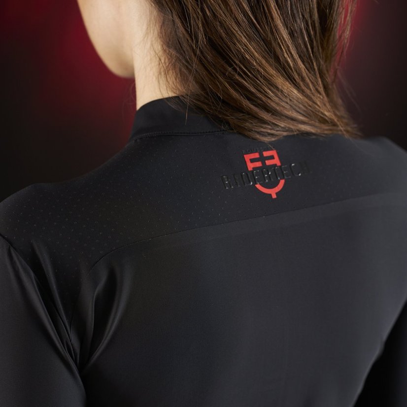 Equestro Ridertechnology Damen Funktions-T-Shirt mit Reißverschluss
