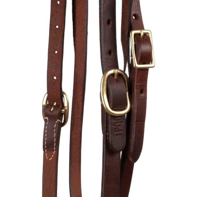 Westernová uzdečka Pool's  WESTERN TIE ENDS BROWBAND