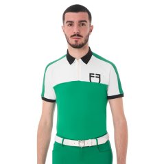 Equestro Herren-Slim-Fit-Polo-Shirt für Turniere Logo