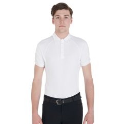 Equestro Herren-Slim-Fit-Polo-Shirt für Turniere