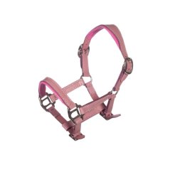 Leather halter Pink for Hobby horsing HKM Kids