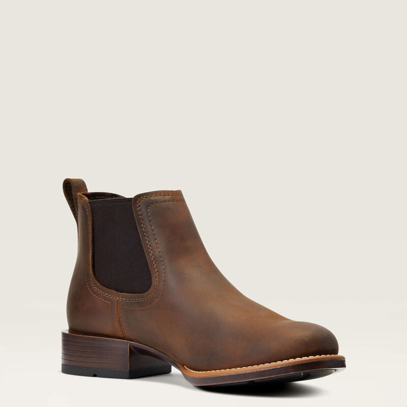 Pánské westernové boty Ariat Booker Ultra, Distressed Brown