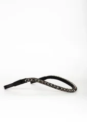 Kožená čelenka Makari DARK ELEGANCE