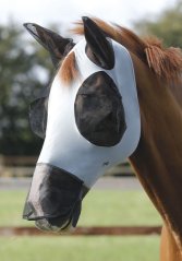 Elastická maska proti hmyzu s krytem nosu Premier Equine Lycra 70% UV