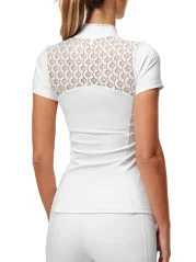 Women's Competition T-shirt Equestrian Stockholm Crystal Champion White