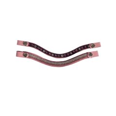 Leather bridle Pink for Hobby horsing HKM Kids