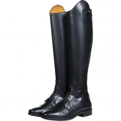 Kožené jezdecké boty HKM Latinium Style Classic extra dlouhé/šířka L