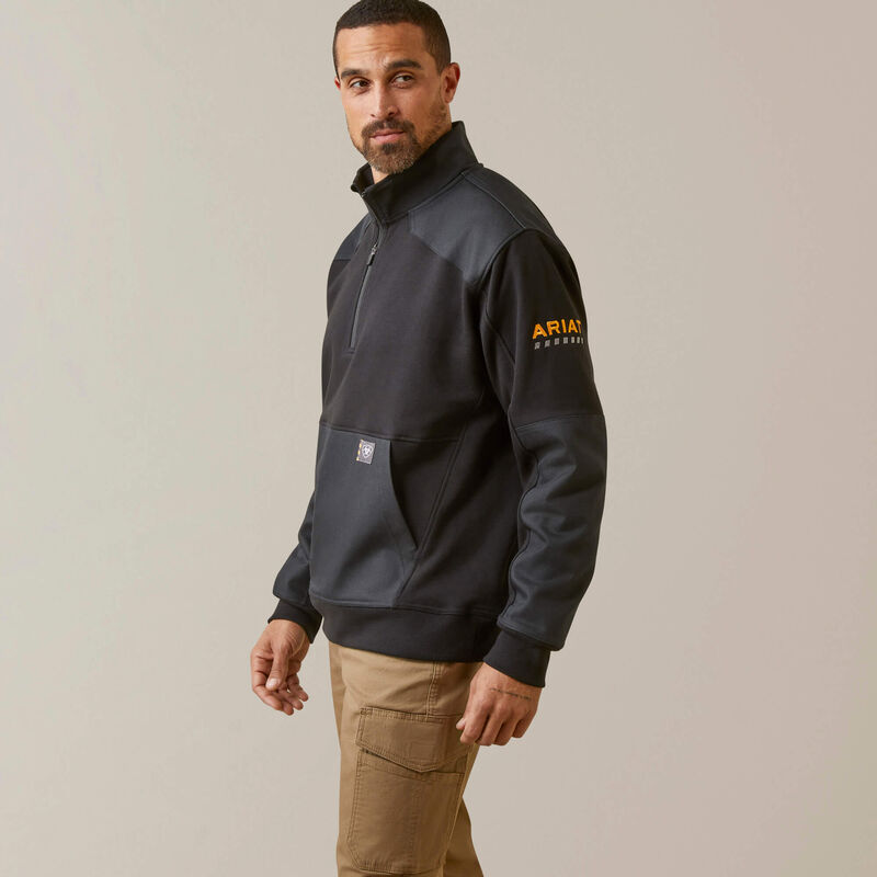 Pánská mikina Ariat Rebar Workman Duracanvas 1/4 Zip