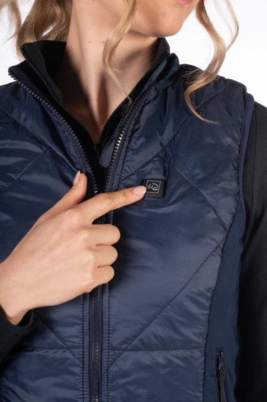 Jezdecká vyhřívaná vesta HKM Slimline- Style (s baterií/powerbankou)