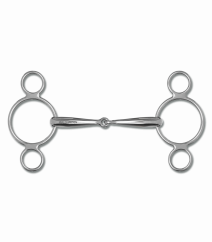 3-ring snaffle, solid
