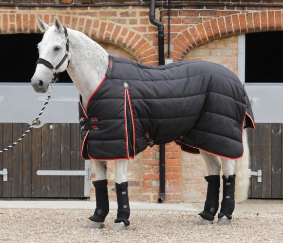 Stájová deka pro koně s krčním dílem Premier Equine Buster 450g